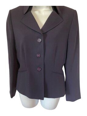 Stresa Purple Career Blazer Suit Jacket Size 8P